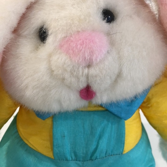 Vintage 80s Eastern Court Bunny Rabbit pair (2) Easter stuffed animals plush EUC - Picture 4 of 8